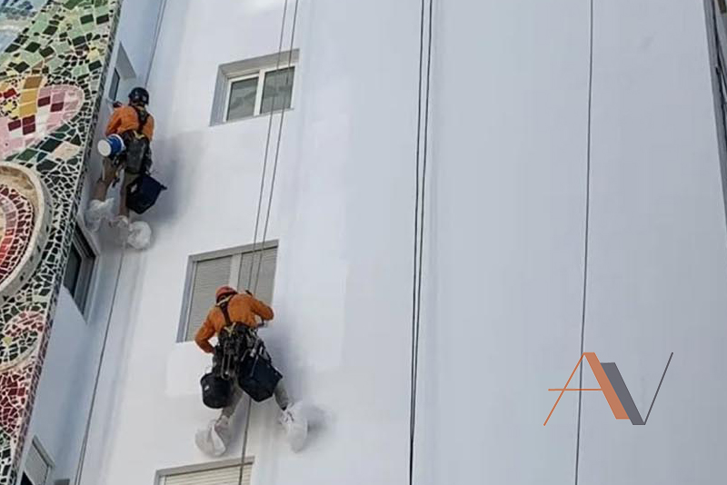 Pintura de edificios en altura